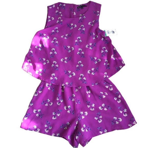 Gibson Dahlia Sleeveless Layered Romper NWT - XS - Picture 5 of 15